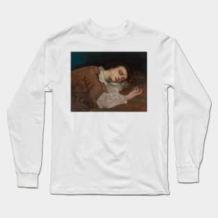 Study for Girls on the Banks of the Seine (Summer) by Gustave Courbet Long Sleeve T-Shirt